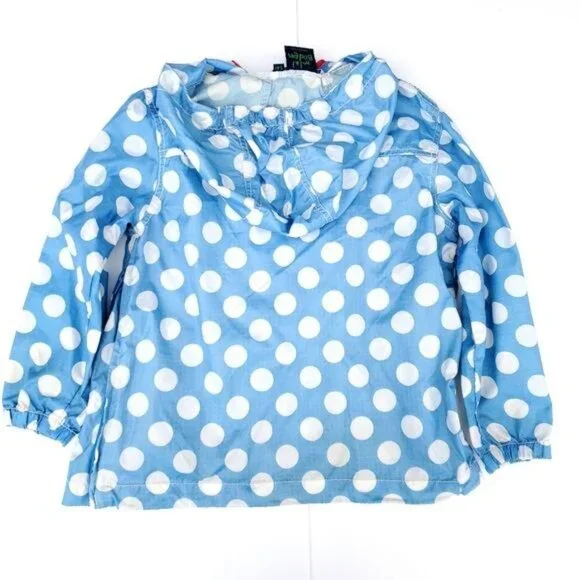 Mini Boden Blue Jacket Nylon Pullover 3-4Y Raincoat Spring Windbreaker - Picture 5 of 5